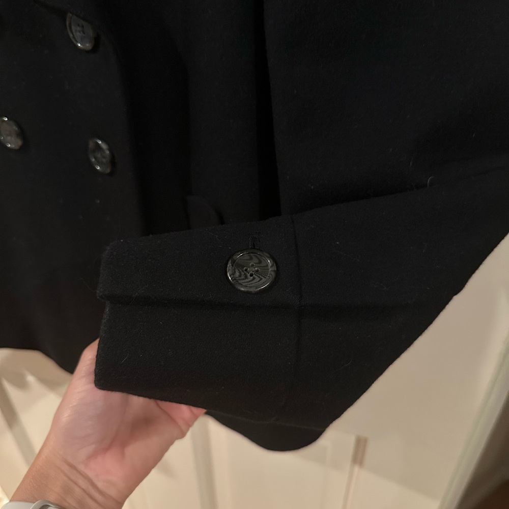 Banana Republic | Black Pea Coat - Picture 4 of 8